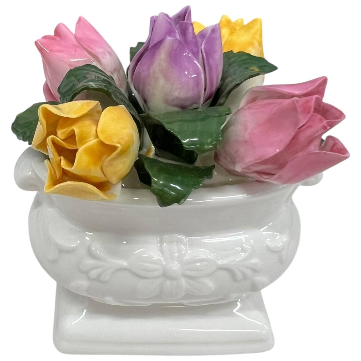 エインズレイ　陶花　置物 エインズレイ 陶花 置物 英国製 エインズレイ AYNSLEY 陶花