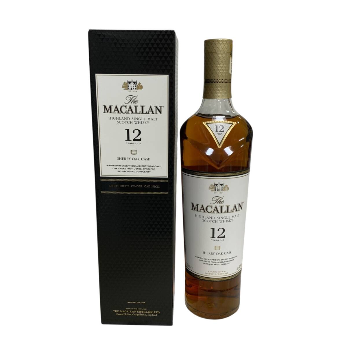 マッカラン12年　シェリーオークカスク 700ml ２本 箱付き　新品未開封品 ザ・マッカラン ザ マッカラン 12年 シェリーオーク 箱付 700ml