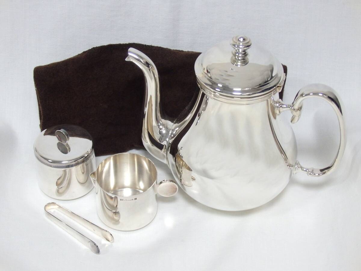 美品 クリストフル マルリー シュガーポット クリストフル マルリー ティーポット クリーマー シュガーポット