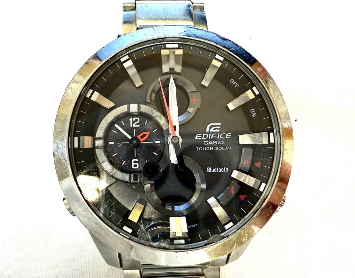 ジャンク品　EDIFICE クロノグラフ ブラック ジャンク品 EDIFICE クロノグラフ ブラック 2025年最新】カシオ