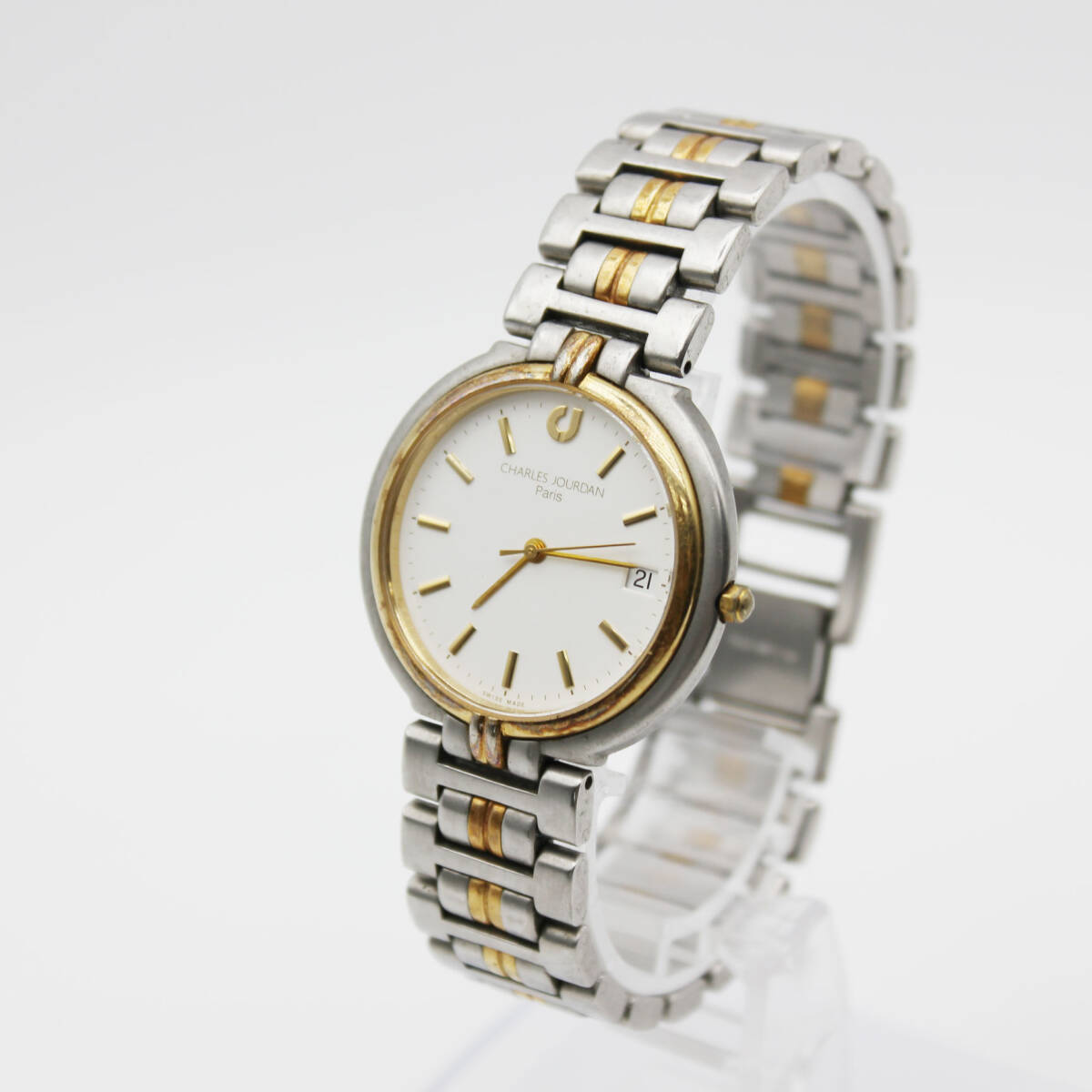 【稼動】CHARLES JOURDAN SENSETION ダイヤベゼル 腕時計 稼動】CHARLES JOURDAN SENSETION ダイヤベゼル 腕時計