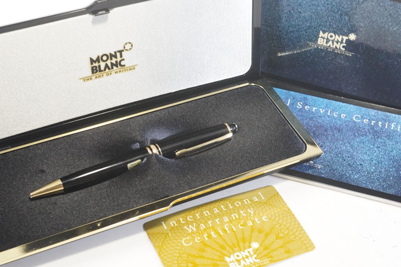 美品　モンブラン マイスターシュテュック ボールペン ブラック&ゴールド 楽天市場】美品□MONTBLANC モンブラン マイスターシュテュック