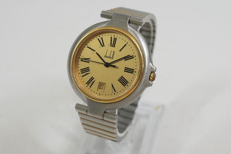 k*様 669 稼動 新品電池dunhill ダンヒル ローマン 腕時計 ゴール k*様 669 稼動 新品電池dunhill ダンヒル ローマン 腕時計
