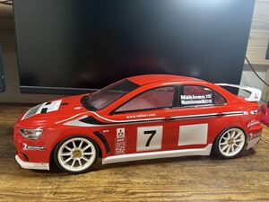 【未走行】タミヤ 1/10RC トミーマキネン WRC ランサーエボリューションX ボディのみ