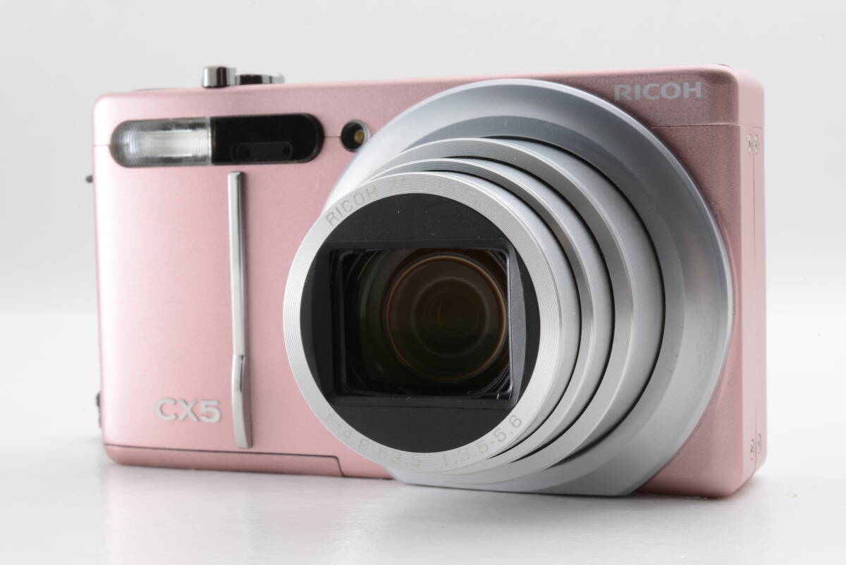 ★美品、動作OK ★RICOH リコー CX5 ピンク ☆美品、動作OK、シャッター少☆RICOH リコー CX5 ピンク ☆美品