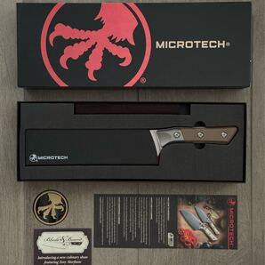 Microtech 8 Chef Fixed Blade Knife Coyote Tan G10 Titanium(8 Stonewash) 3000B-10CE マイクロテック 包丁 チタン