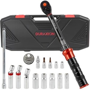 DURAXION トルクレンチ 3/8(9.5mm) 560Nm 16点セット 72ギア ケース付