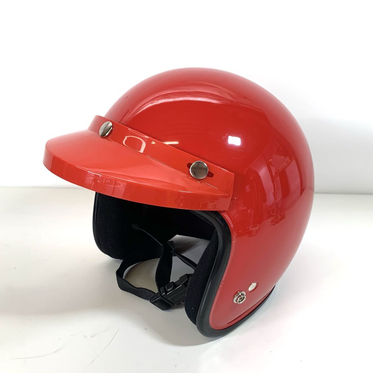 HONDA純正 当時物 ヘルメット オバヘル シールド付き 赤 旧車 部品 希少 HONDA純正 当時物 ヘルメット オバヘル シールド付き 赤 旧車 部品