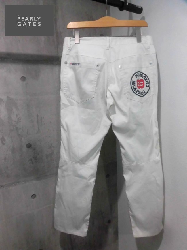 【新品未使用タグ無し 】パーリーゲイツ ストレッチ パンツ サイズ￼1 白 2025年最新】パーリーゲイツ パンツ 白の人気アイテム - メルカリ