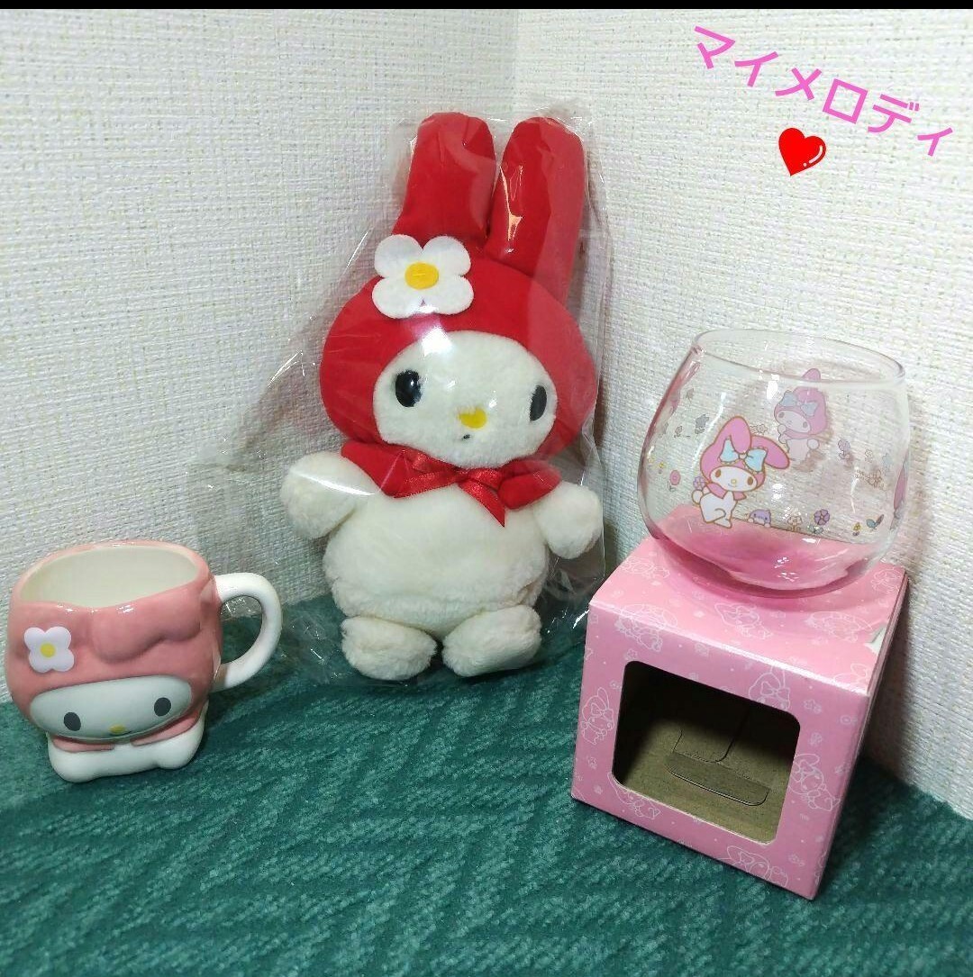 2025年最新】Yahoo!オークション -マイメロディ ぬいぐるみ 赤