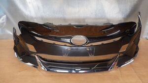 HDT5Xc02★ZVW50★ZVW51★ZVW55★50系★プリウス★前期★純正フロントバンパー★52119-47700★ブラック★モデリスタスポイラー付★部品取り