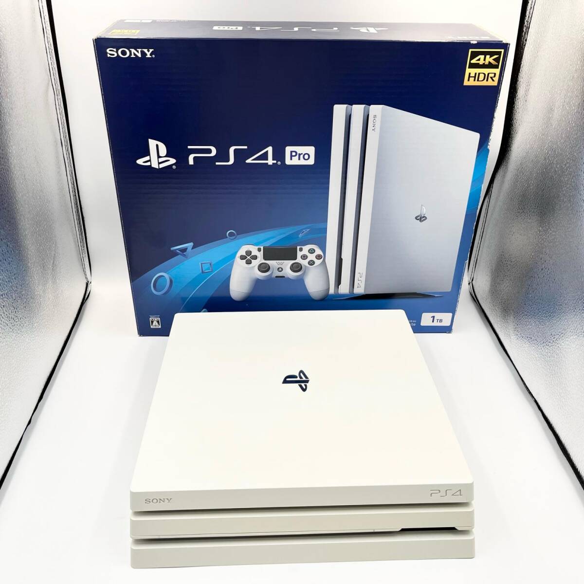 SONY - 未使用新品 PS4Pro CUH-7200BB02 グレイシャー・ホワイト1TB Amazon.co.jp: 【整備済み品】 SONY PlayStation 4 Pro グレイ