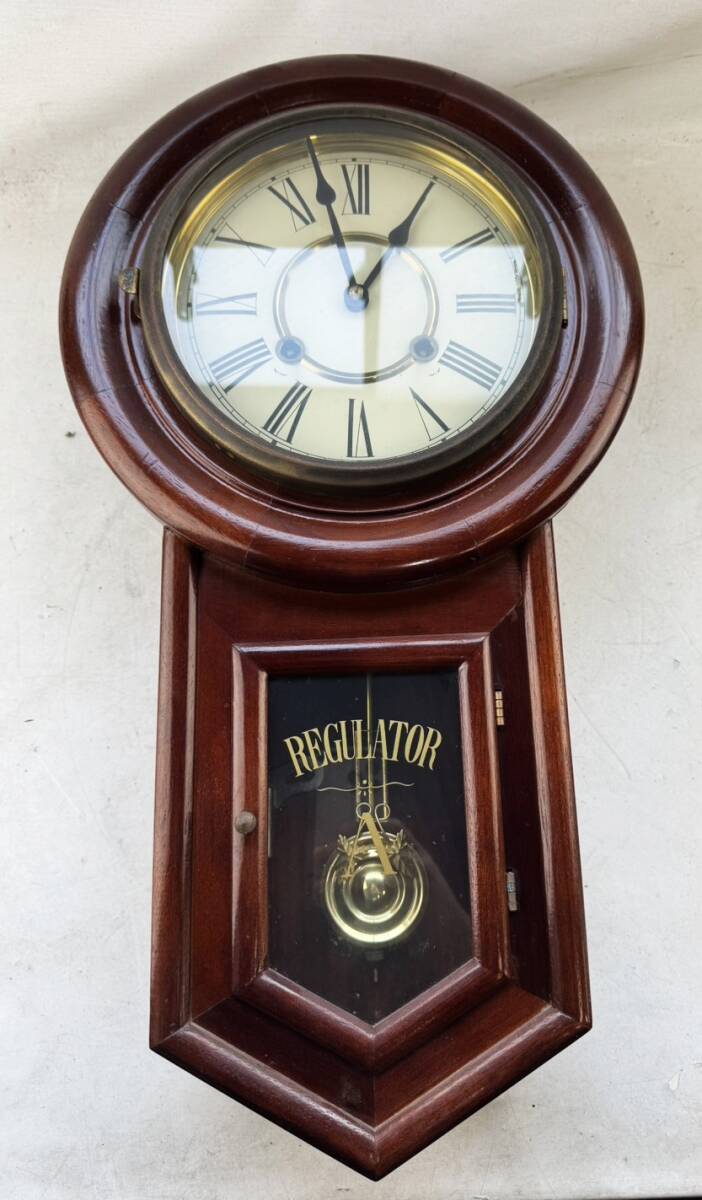 希少 柱時計 掛け時計 REGULATOR アンティーク 昭和レトロ インテリア Yahoo!オークション -「regulator」(置時計、掛時計) (インテリア小物