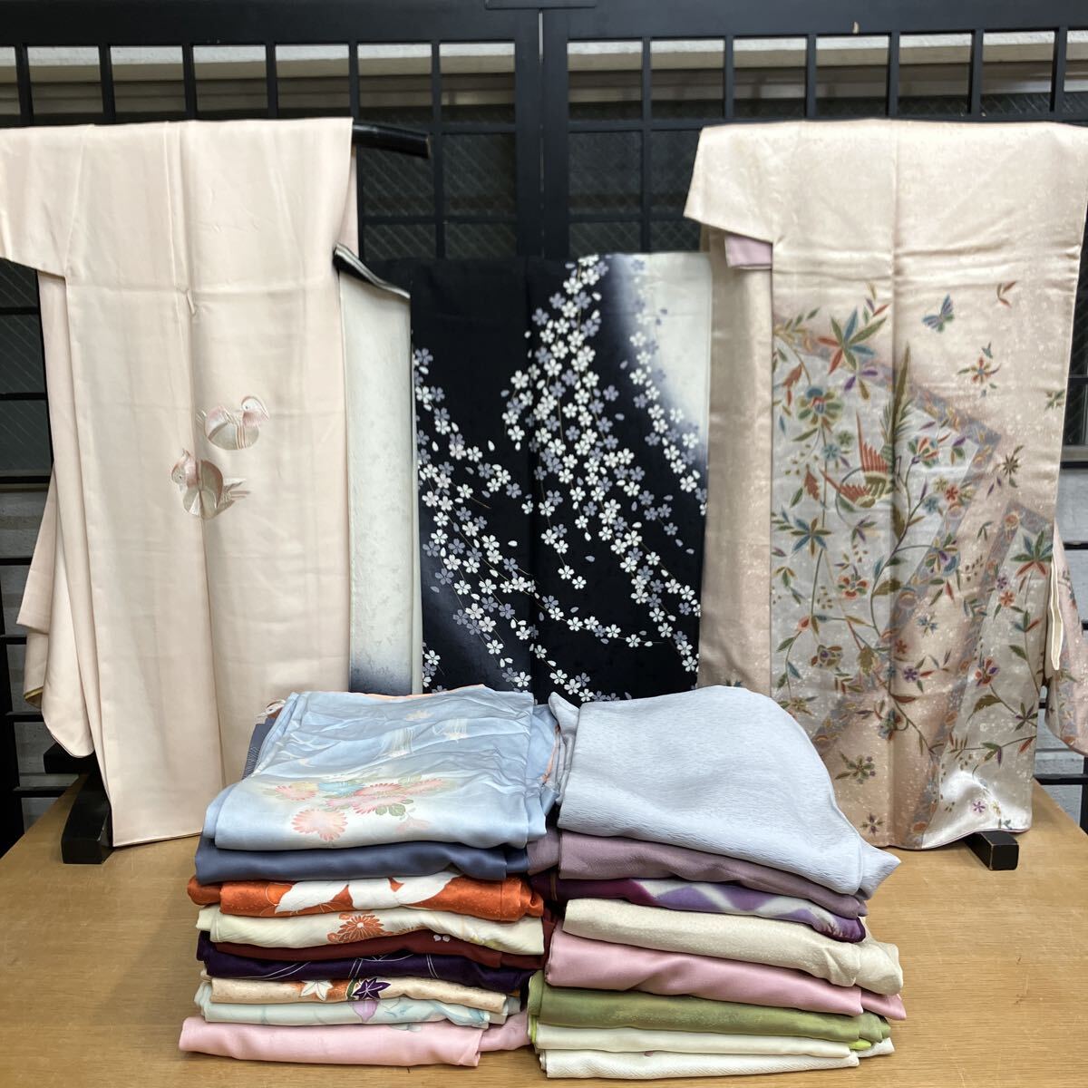 着物　京友禅作家☆米沢新之助　訪問着　刺繍　正絹　逸品 2025年最新】Yahoo!オークション -京友禅 訪問着の中古品・新品