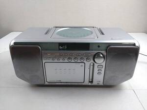 11715-01★KENWOOD ケンウッド ミニディスク パーソナル ステレオシステム MDラジカセ MDX-G3 シルバー 2001年製 通電確認済み 現状品★