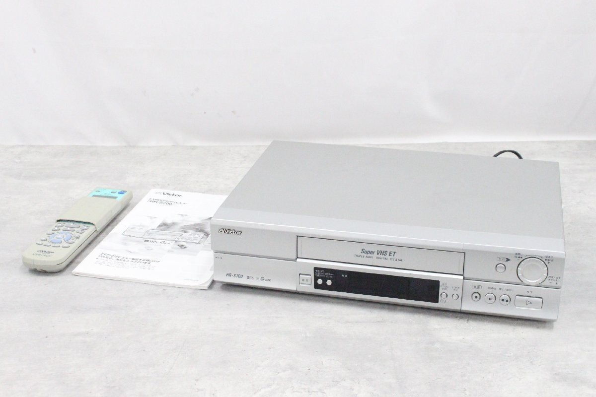 Victor　SVHSムービー Amazon.co.jp: VICTOR SVHSビデオデッキ HR-VXG1 ケーブル付