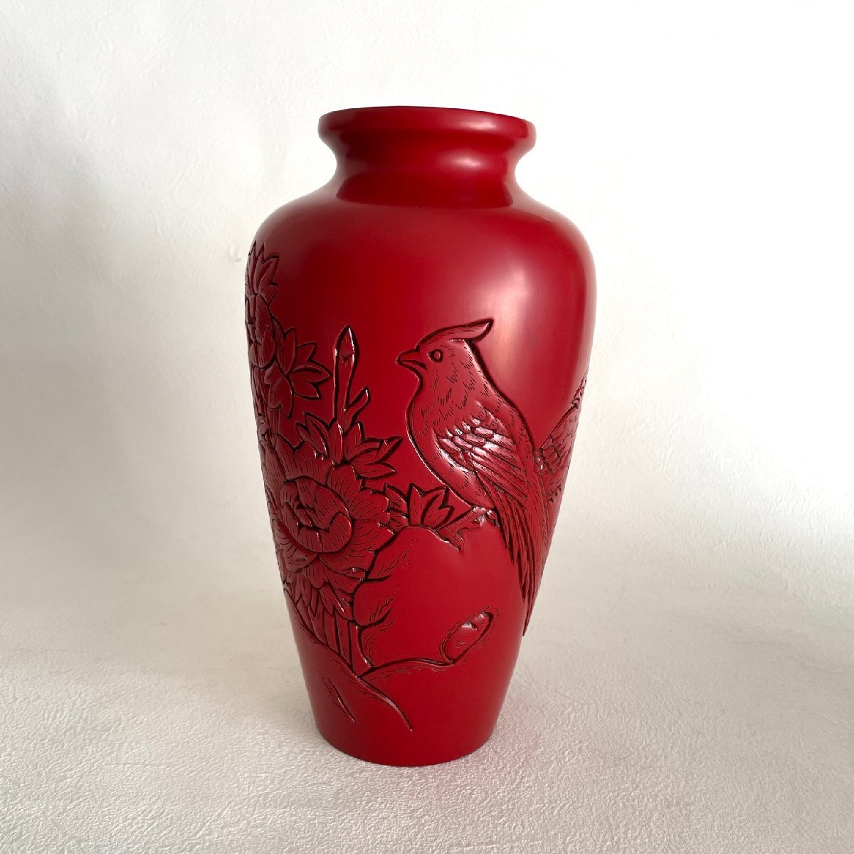 堆朱赤色の彫刻漆器風景花瓶高さ30cm以上 2025年最新】Yahoo!オークション -堆朱 花瓶の中古品・新品・未