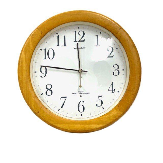 新品・未使用 シチズン 掛け時計 CITIZEN 電波 アナログ 木枠 新品 未使用 シチズン電波 掛け時計 木枠 暗くても見える 明るさ
