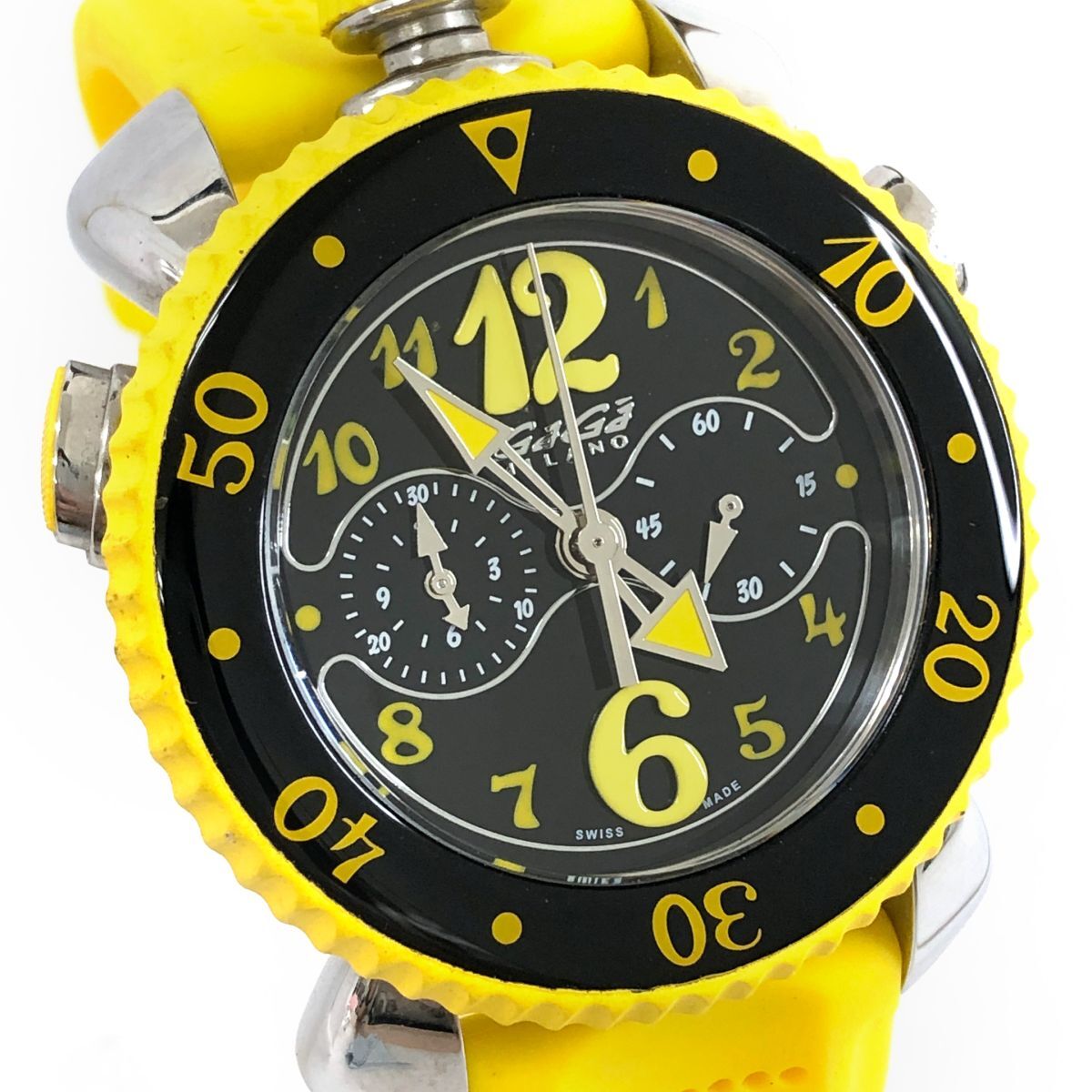 GaGa Milano 腕時計 ゴールド/オレンジ 美品 2025年最新】Yahoo!オークション -(ガガミラノ gaga)(緑