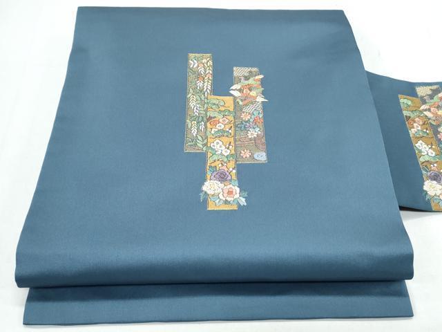 名古屋帯　相良刺繍　葡萄　九寸　正絹 相良刺繍 九寸名古屋帯「つの唐草」 – きものすぎをECサイト