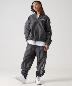 BK9)FUBU ナイロンセットアップ/FAM-52308/FAM-52509/M/チャコール/USサイズ/フブ/HIPHOP/B系/90年代/大きいサイズ