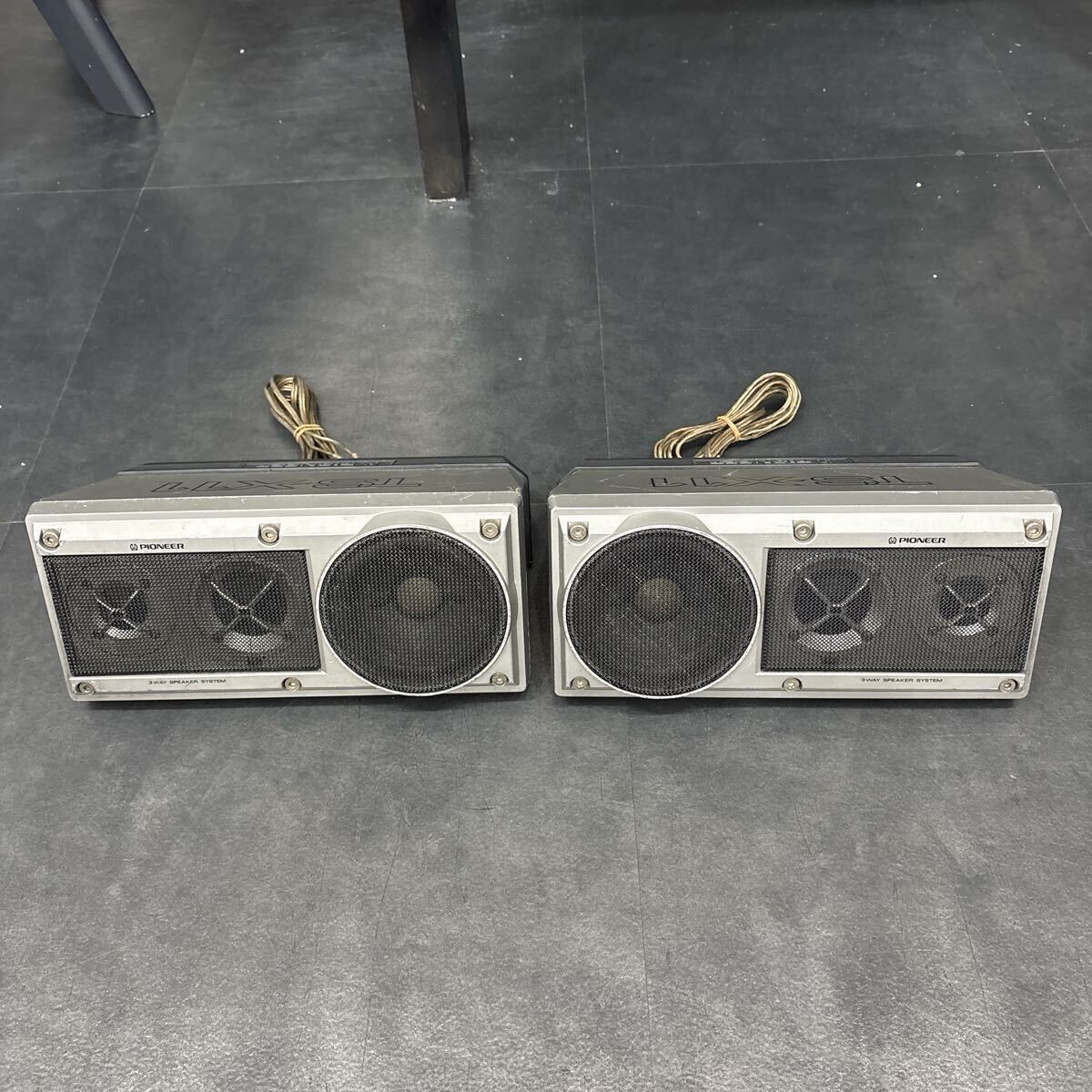 ■【希少・当時物・昭和レトロ品】PIONEER　TS-X11 カースピーカーペア 当時物 希少】パイオニア TS-X11ペア オールアルミダイキャスト