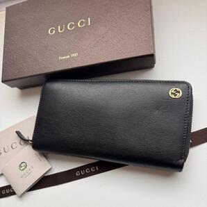 【美品】 75 GUCCI グッチ ラウンドファスナー 長財布