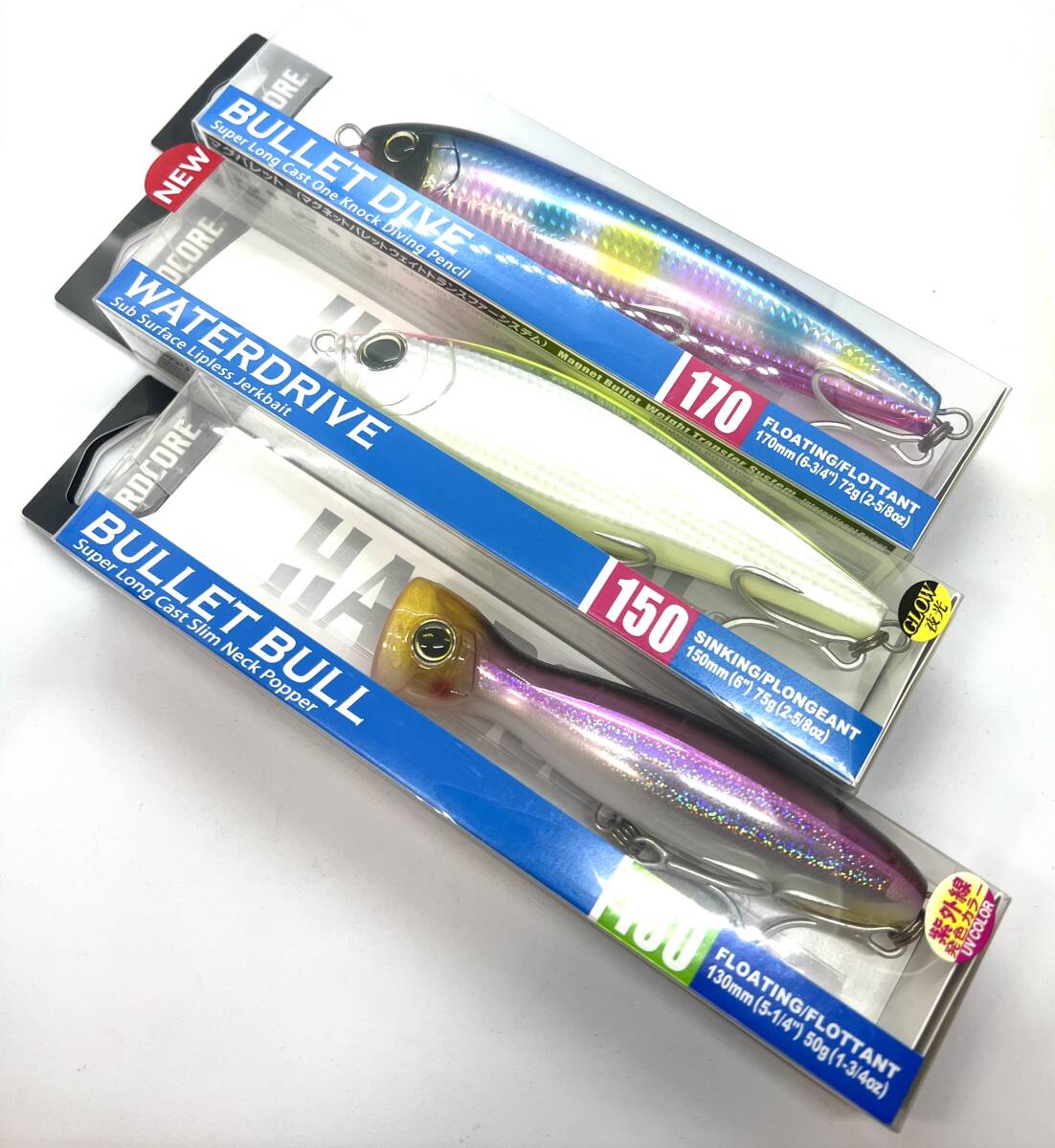 トップウォータールアーまとめ売り【バラ売り不可】 ポッパー トップウォーター ルアー 4色 セット 12g 65㎜ トップ