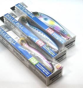 新品購入未使用保管品!DUEL キャスティングゲームルアー3点セット デュエル ウォータードライブ150 バレットブル160 バレットブル130