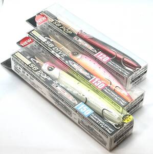 新品購入!未使用保管 DUEL キャスティングゲームルアー新作現行3点セット デュエル ソニックブーム SB POP150 SB DIVE130 SB POP120