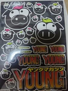 【新品未開封 非売品】懸賞当選品 残念賞 ヤングマガジン 特製ステッカー