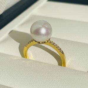 本真珠リング パール 指輪 絶品 大粒 雪虹珠 シルバー シンプル 10mm 無調色 エジソン ホワイトピンク シルバー925刻印