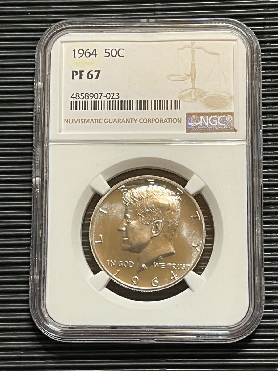 Yahoo!オークション -「ケネディ 銀貨 1964」の落札相場・落札価格