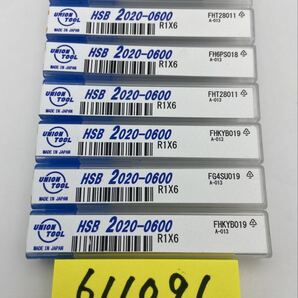 ユニオンツールUNION TOOL HSB 2020-0600 R1X6 7本セット 超硬エンドミル