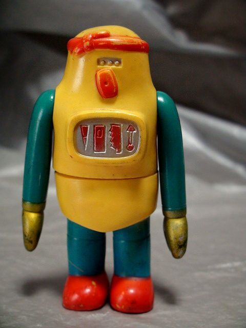 昭和レトロ　当時物　ソフビ　ロボットキャラクター フィギュア 約30cm 昭和レトロ 当時物 ソフビ ロボットキャラクター フィギュア 約