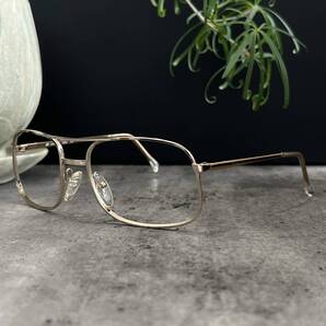 ◆Art Craft アートクラフト 眼鏡フレーム メガネ ツーブリッジ USA アメリカ製 ゴールド GOLD 金色 ヴィンテージ Vintage