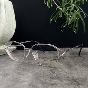 ◆Episode エピソード ハーフリム 眼鏡フレーム メガネ パープル 日本製 MADE IN JAPAN 鯖江 SABAE レディース 女性用 62-0033 村井眼鏡