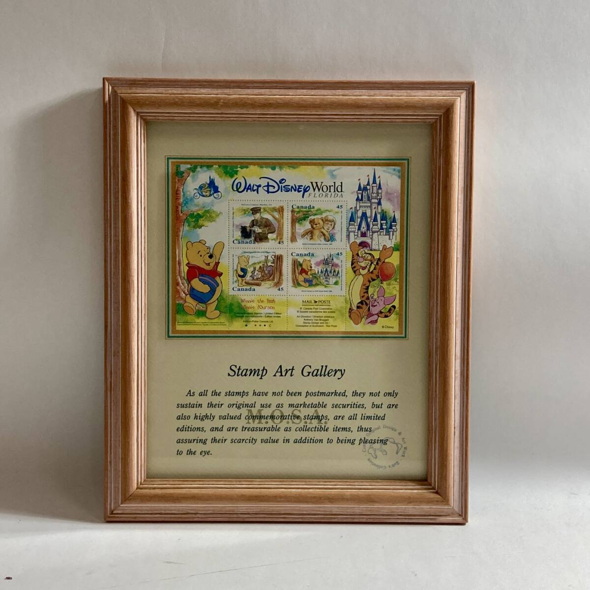 ディズニー スタンプアートギャラリー 限定品 ☆東京ディズニーランド アトラクション 額縁 スタンプアート