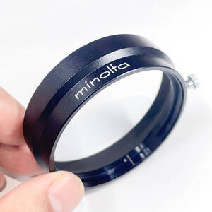 【極美品 即決】Minolta メタル フード D57KE / ハイマチック用 フィルター径55mm 用 /ミノルタ Hi-matic /lens hood