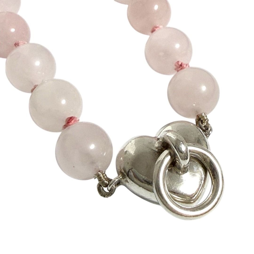 ティファニー　レディース　ハート　ドアノッカー　ブレスレット　シルバー　ピンク石