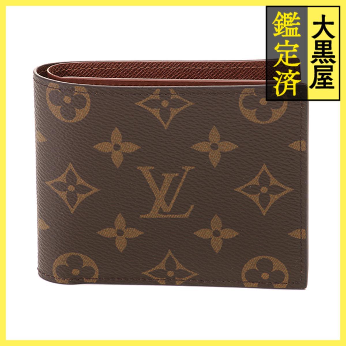 ルイヴィトン モノグラム ポルトフォイユ マルコ　二つ折り財布 茶色523 ルイヴィトン 財布 LOUIS VUITTON M62288 モノグラム