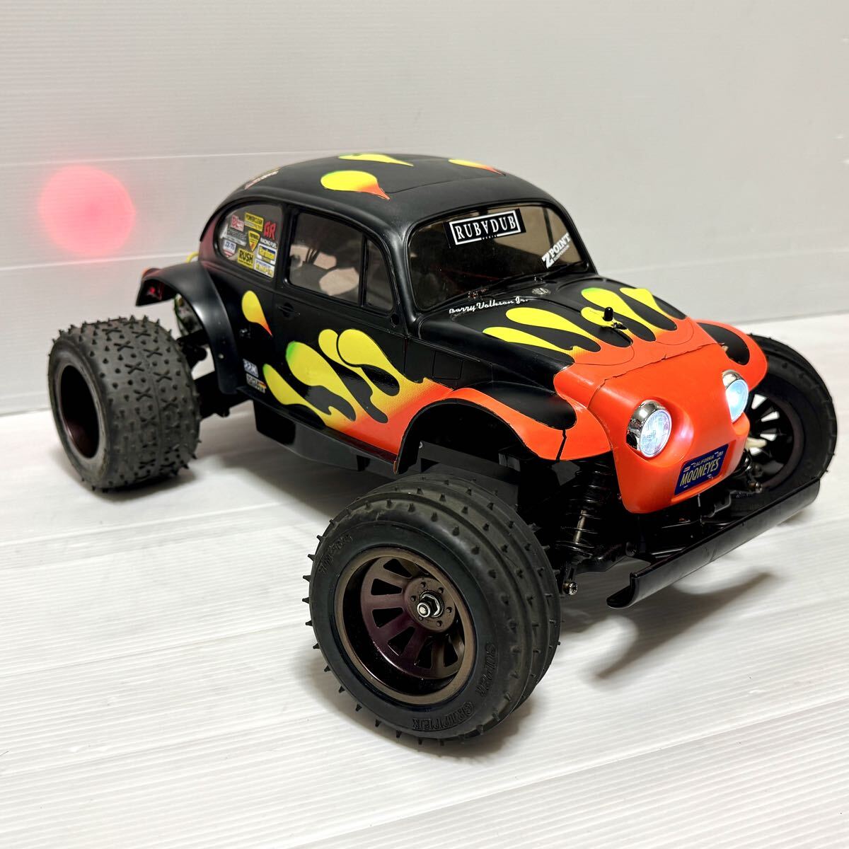 (最終値下げ)世田谷ベース風　ブリッツァービートル‼️タイヤ未使用の2種あり Yahoo!オークション - タミヤ ブリッツァービートル 組み立て済