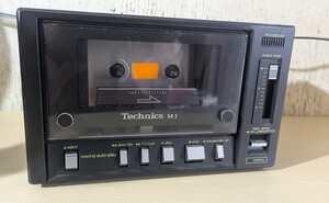 Кассетная дека Technics RS-M1, базовая эксплуатация, выход звука подтвержден.