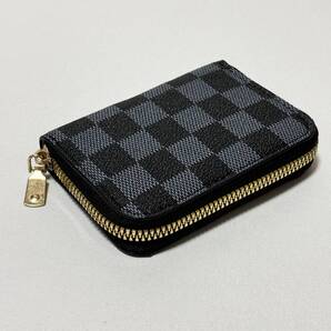 市松模様 格子柄 チェック ブラック 黒 カードケース メンズ レディース 男女兼用