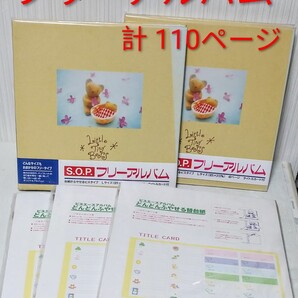 フリーアルバム 2 冊+ フリー台紙 ビスアルバム アルバム