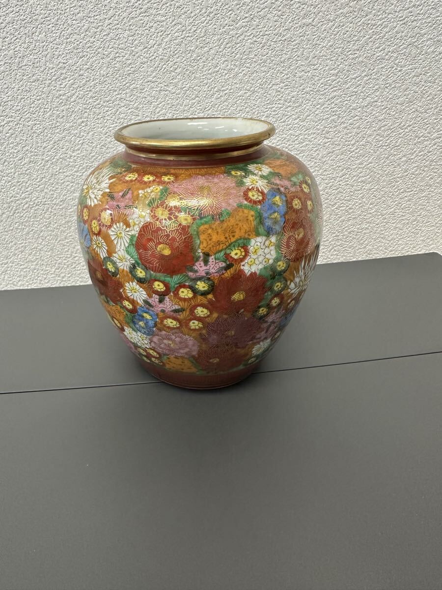 極美品　新品未使用　久谷焼き　瓶　花瓶 九谷焼花瓶・No.130520-16・梱包サイズ80 | リサイクルショップ