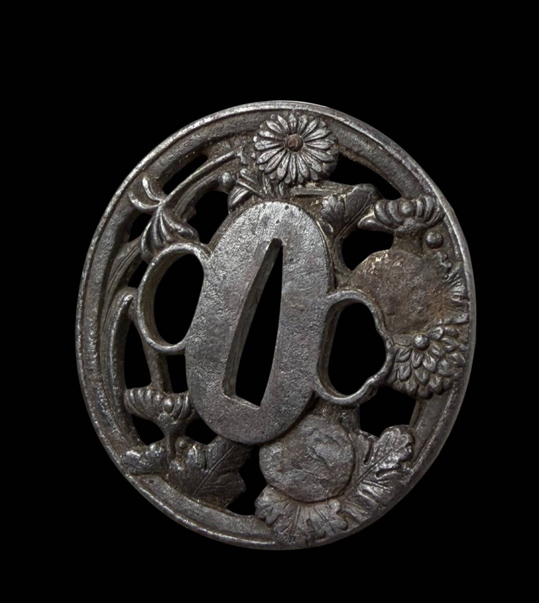 稀少 日本刀 刀鍔 銅製 江戸後期 江戸時代 稀少 日本刀 刀鍔 銅製 江戸後期 江戸時代