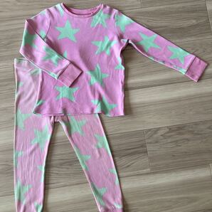Nextネクスト 長袖パジャマ 3-4years 104㎝ ピンク 星柄