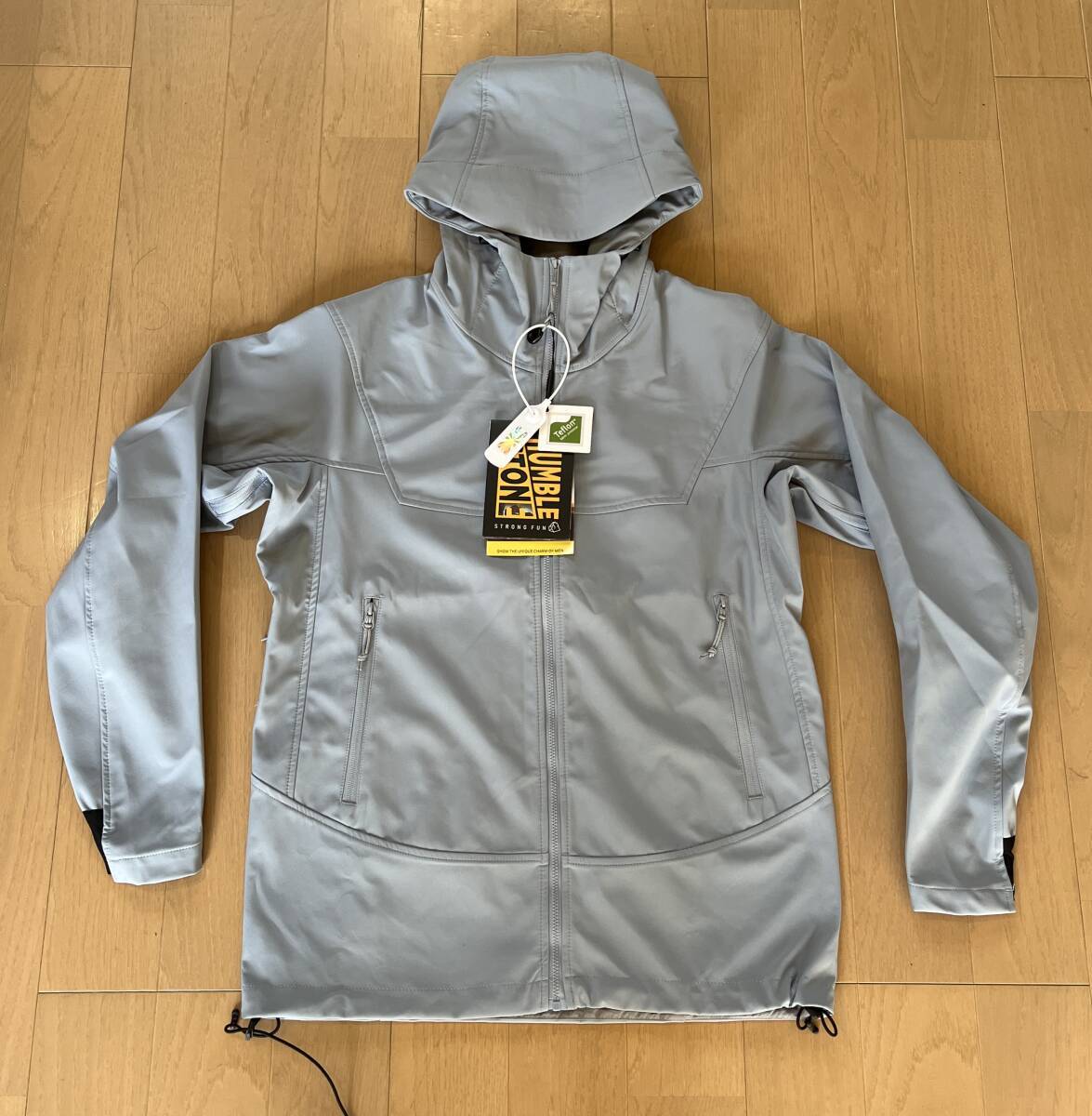 新品3851　高級アウトドアメーカーOEM工場直販　防水透湿３レイヤーハードシェル　脇下ジッパー　L