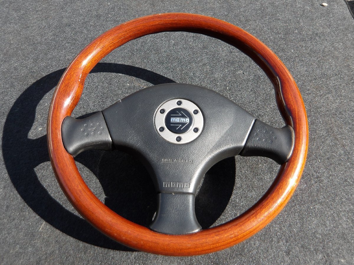 MOMO ウッドレザーステアリング Amazon | MOMO ステアリング (モモ ファイター エボ レザー